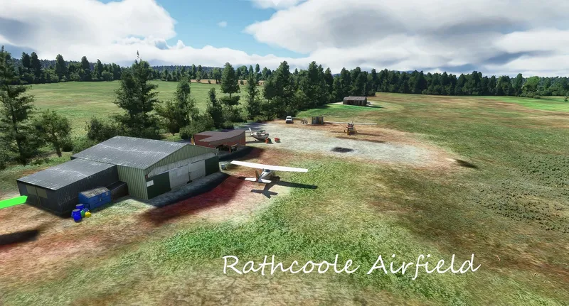 Rathcoole Airfield grass airfield, Republic of Ireland, in Microsoft Flight Simulator